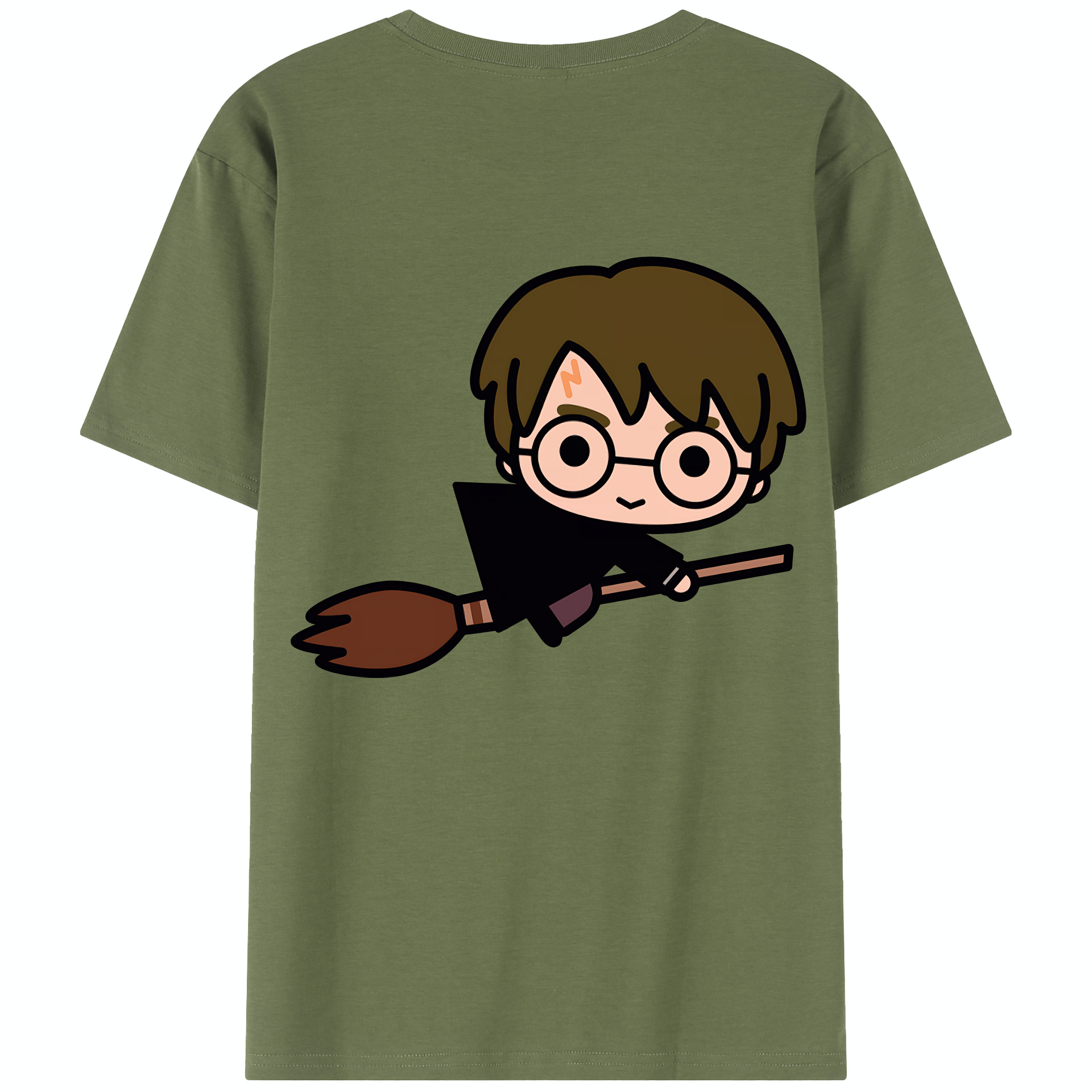 （画像用） Harry Potter ハリー・ポッターシリーズ 綿100％半袖Tシャツ（背面プリント）